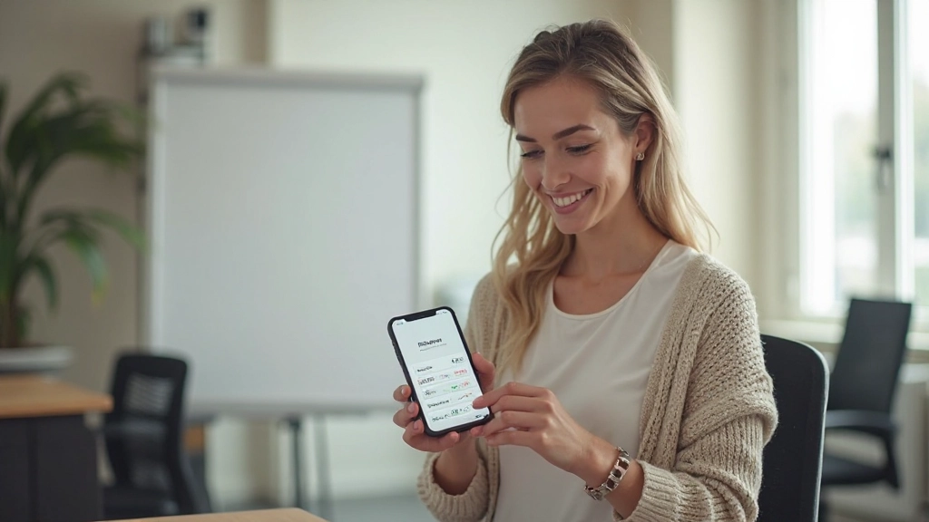 Интерфейс мобильного приложения для планирования на экране смартфона